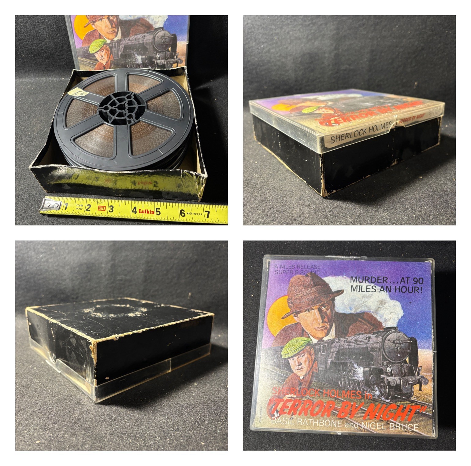 Sherlock Holmes “Terror By Night” (1946) Super 8mm Film Sound, Basil Rathbone 4R