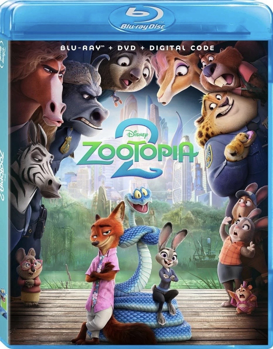 Disney Zootopia 2 Blu-Ray+Digital 2025 Brand New Animation Cartoon