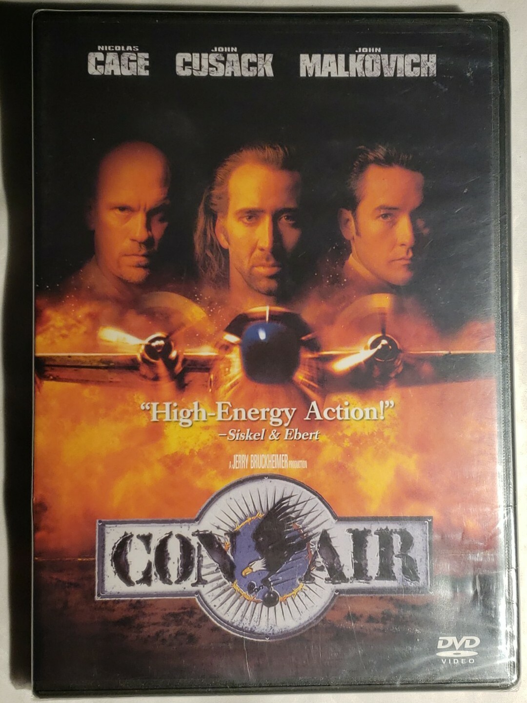 Con/Air (DVD, 1995) Nick Cage John Cusack Jonh Malkovich Directed by Simon West