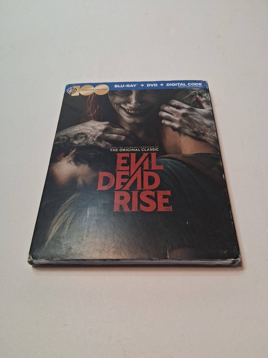 New Evil Dead Rise Blu-ray/DVD/No Digital Code WB 100th Anniversary Slipcover
