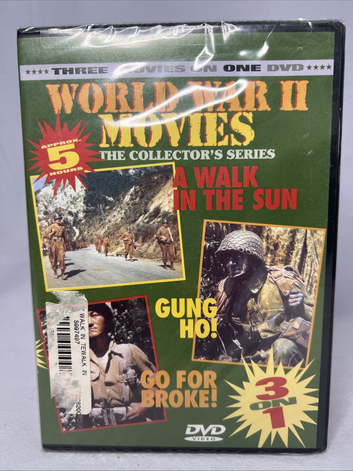 World War 2 Movies A Walk in The Sun 1945, Gung Ho! 1943, Go for Broke! 1951 M6