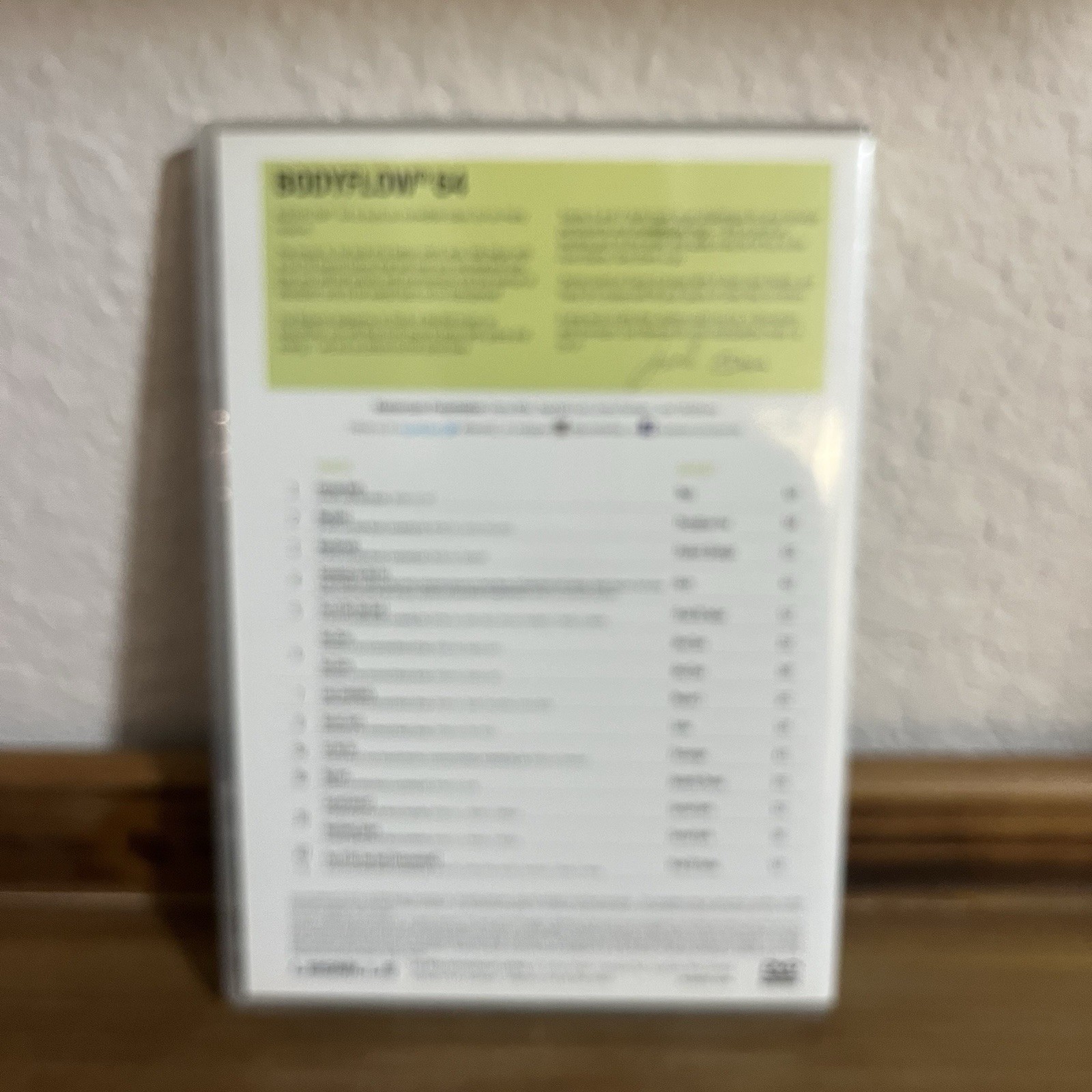 Les Mills BODYFLOW Release # 64 Music, DVD Notes Body Flow Balance D13