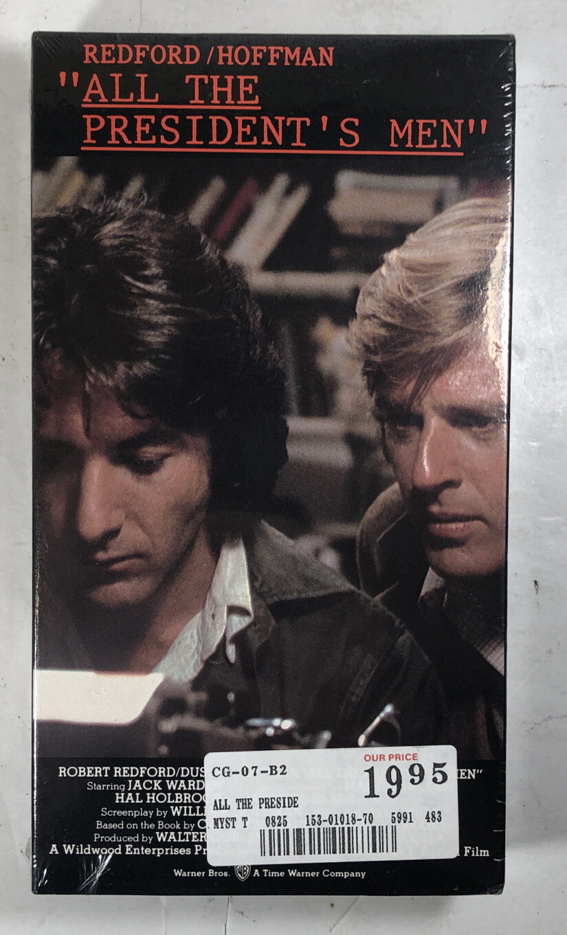 New Sealed All the President’s Men (VHS, 1992) Warner Home Video Watermarks