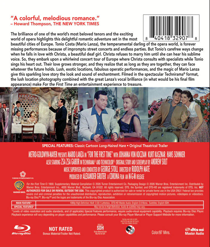 For the First Time (MOD) (BluRay Movie)