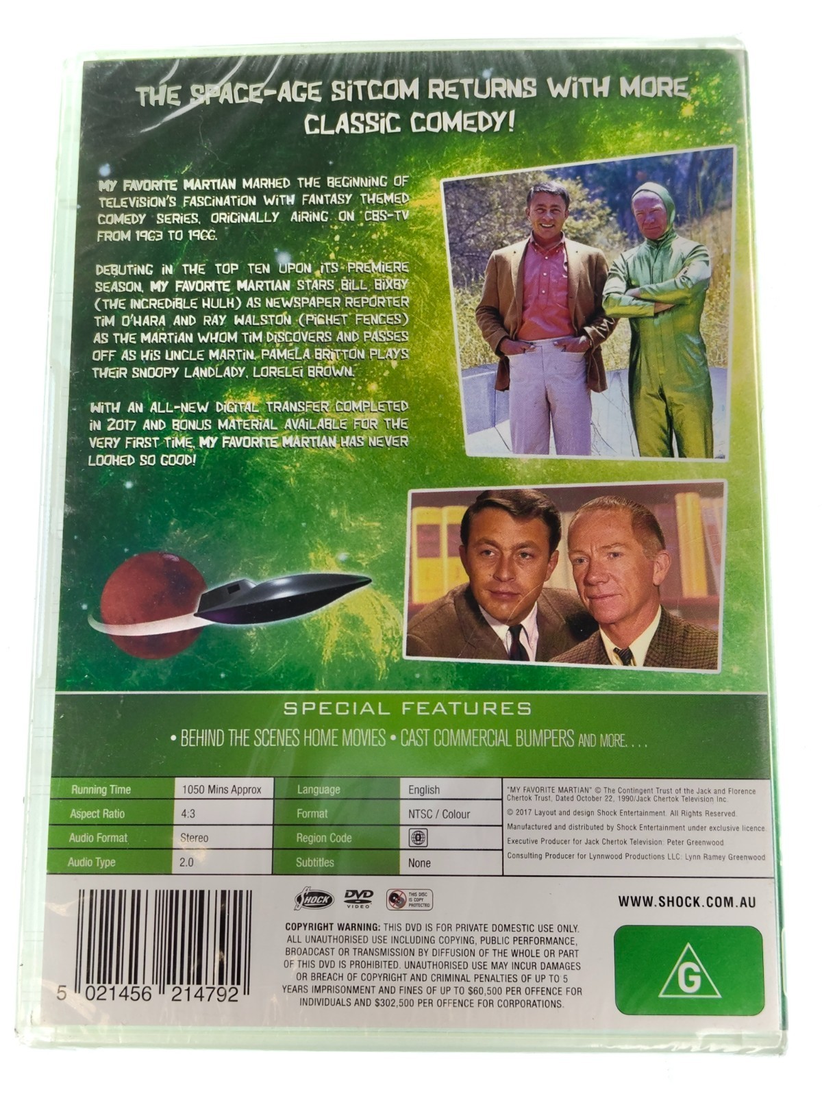 My Favourite Martian : Season 3 (Collector’s Edition, DVD, 1965) New Sealed