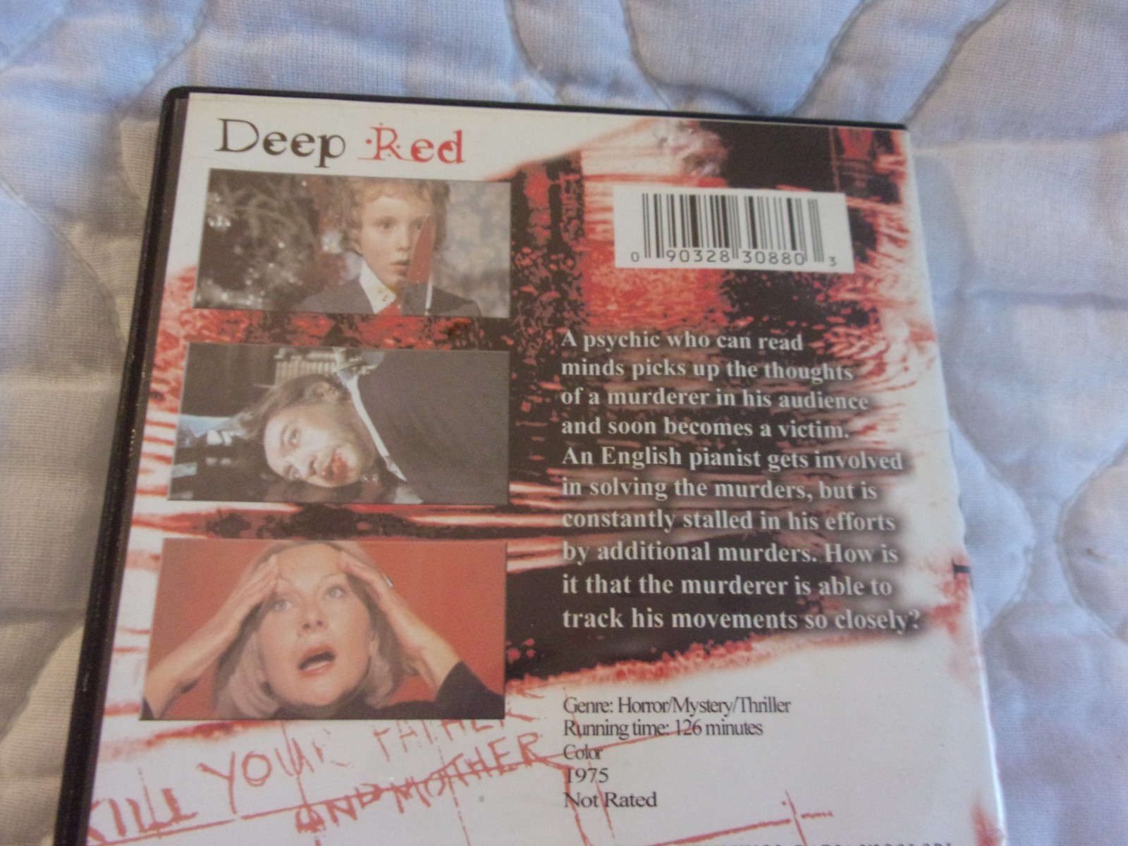 DEEP RED DVD 70’S DARIO ARGENTO ITALIAN GIALLO SLASHER HORROR DAVID HEMMINGS