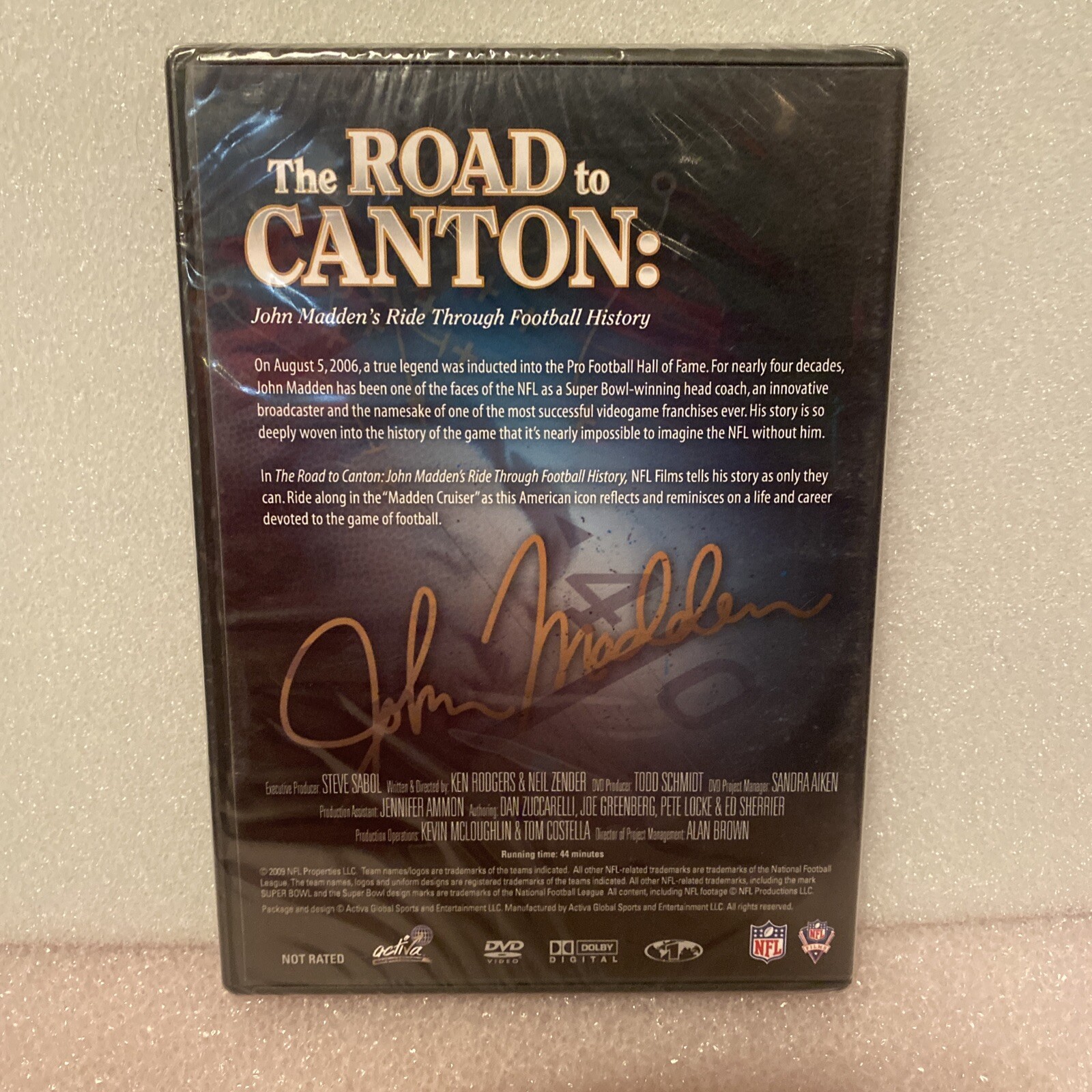 The Road to Canton: John Madden’s Ride Through Football History (DVD, 2009) NEW