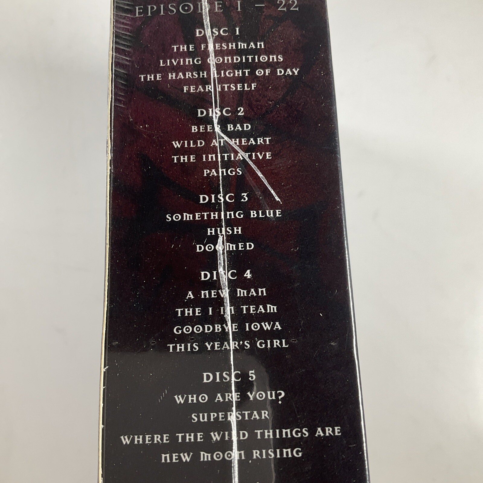 Buffy the Vampire Slayer Series 4 Standard plastic case packaging DVD 1 Region 2
