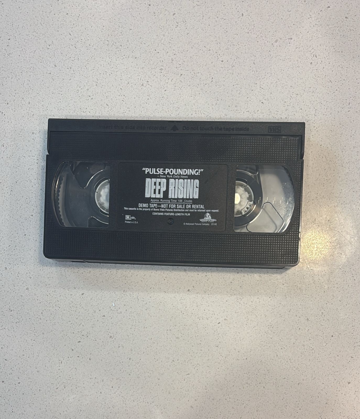Deep Rising VHS 1998 Promo Screener Demo Tape RARE Cult Horror MOLD FREE Vintage