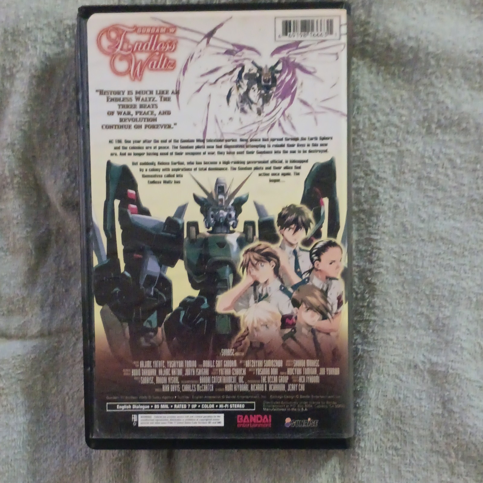 Bandai Entertainment Gundam Wing Endless Waltz The Movie VHS 2000 PG NTSC Eng