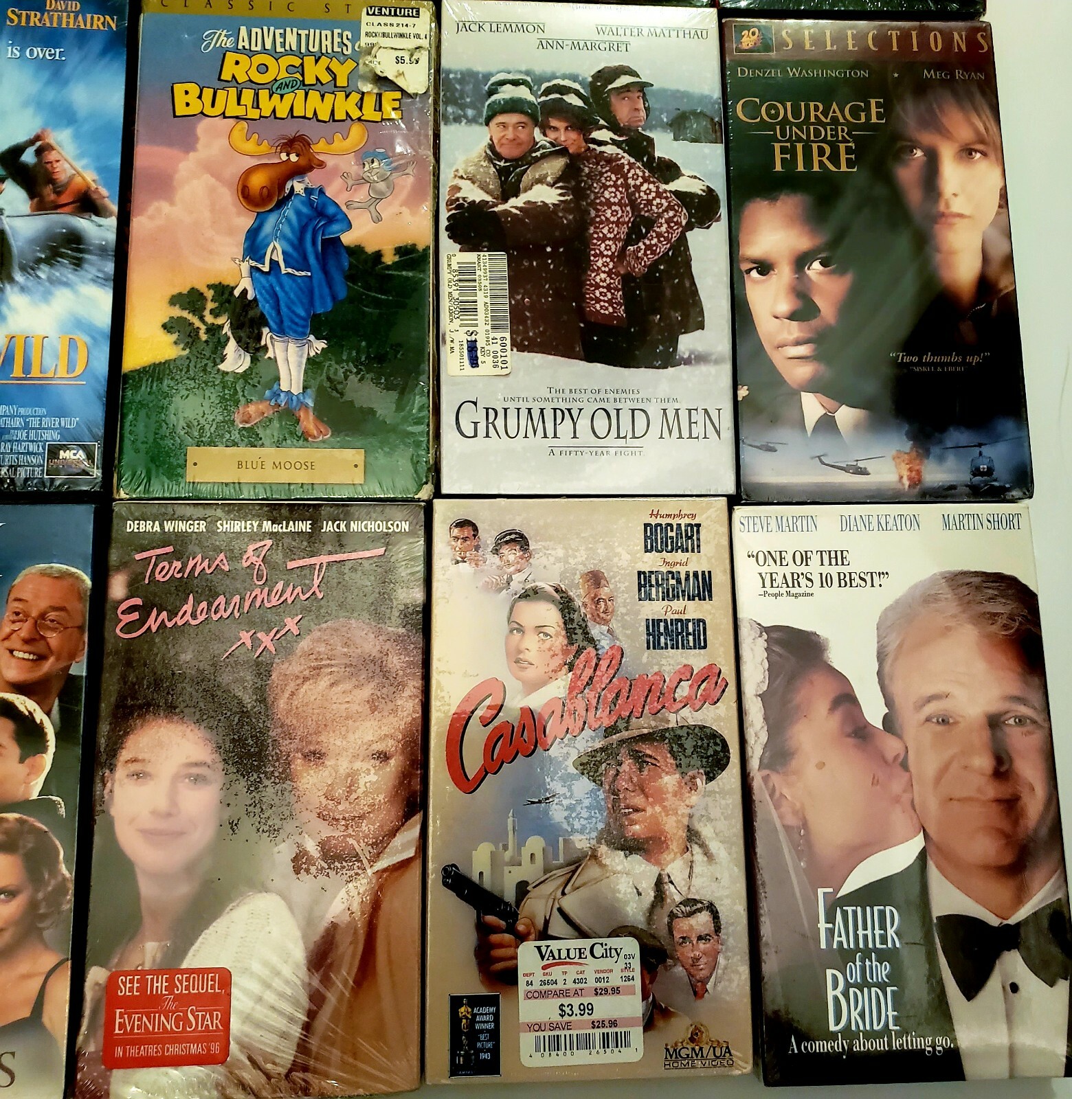 VHS Movies All New Sealed Vintage Various Titles Father of Bride etc Lot Of 12