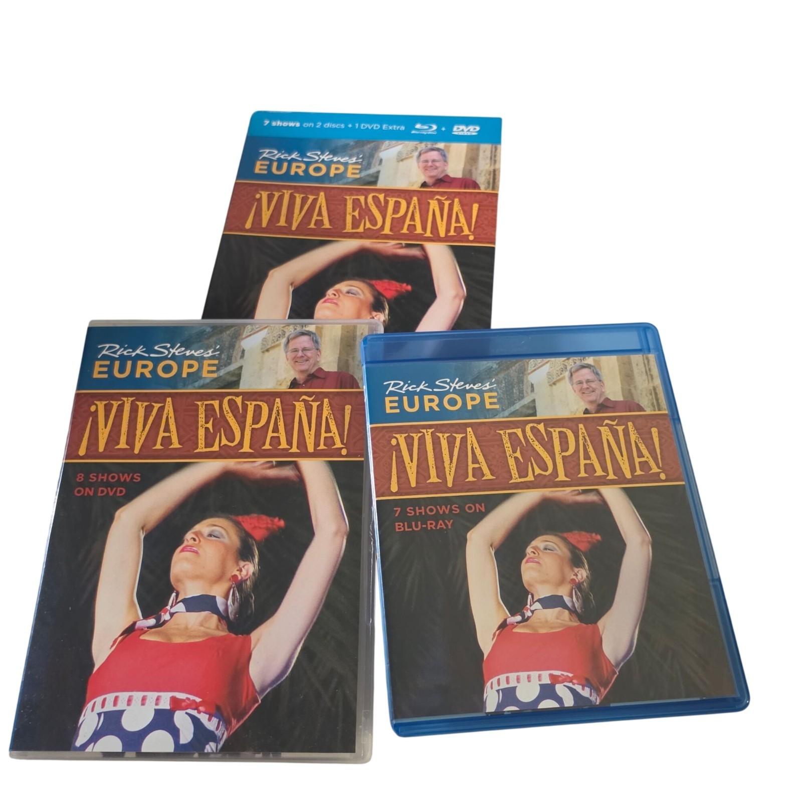 Rick Steves Europe Travel DVD Lot Christmas Mediterranean Spain England Europe