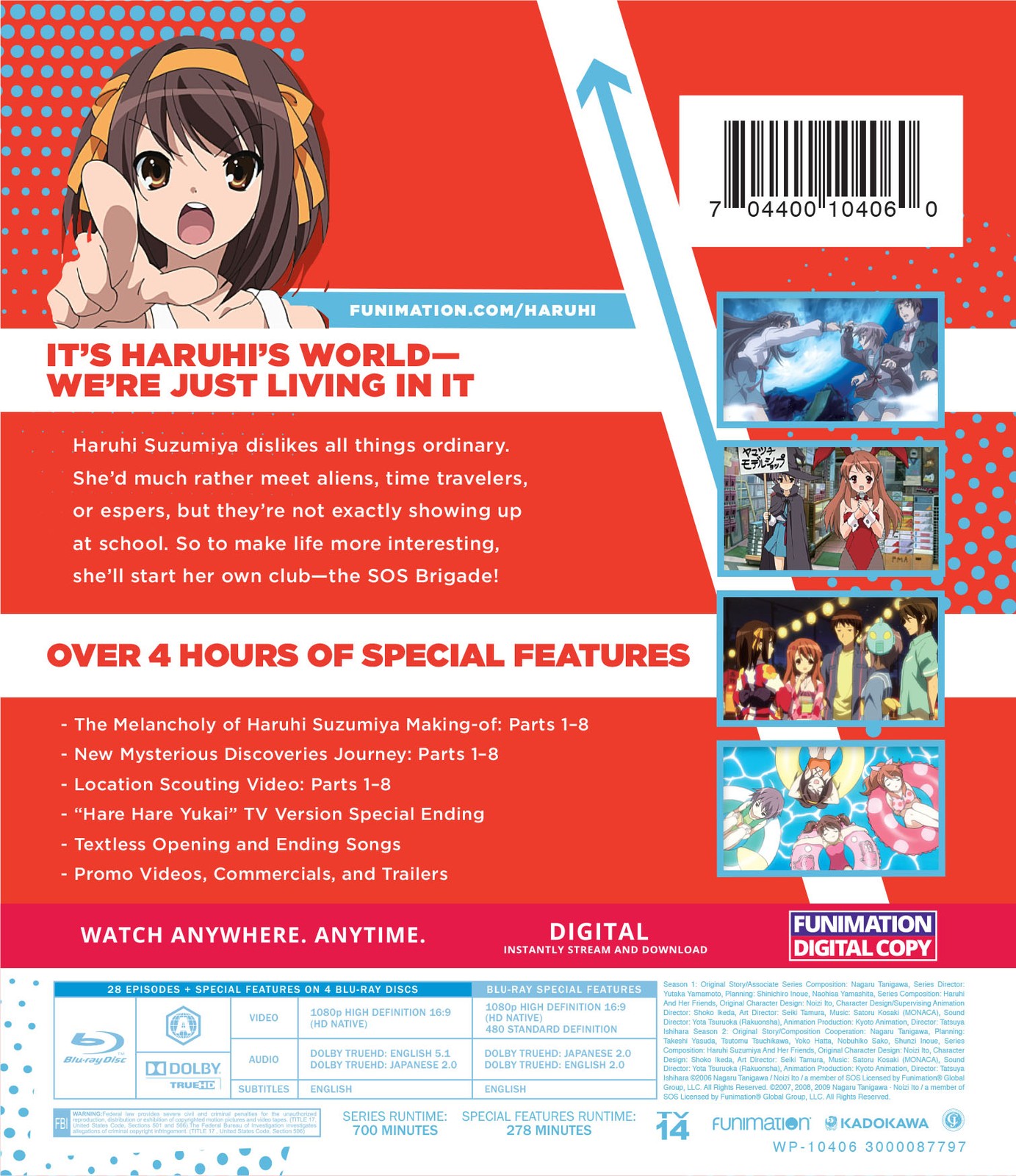 New The Melancholy of Haruhi Suzumiya: Seasons 1 & 2 (Blu-ray)