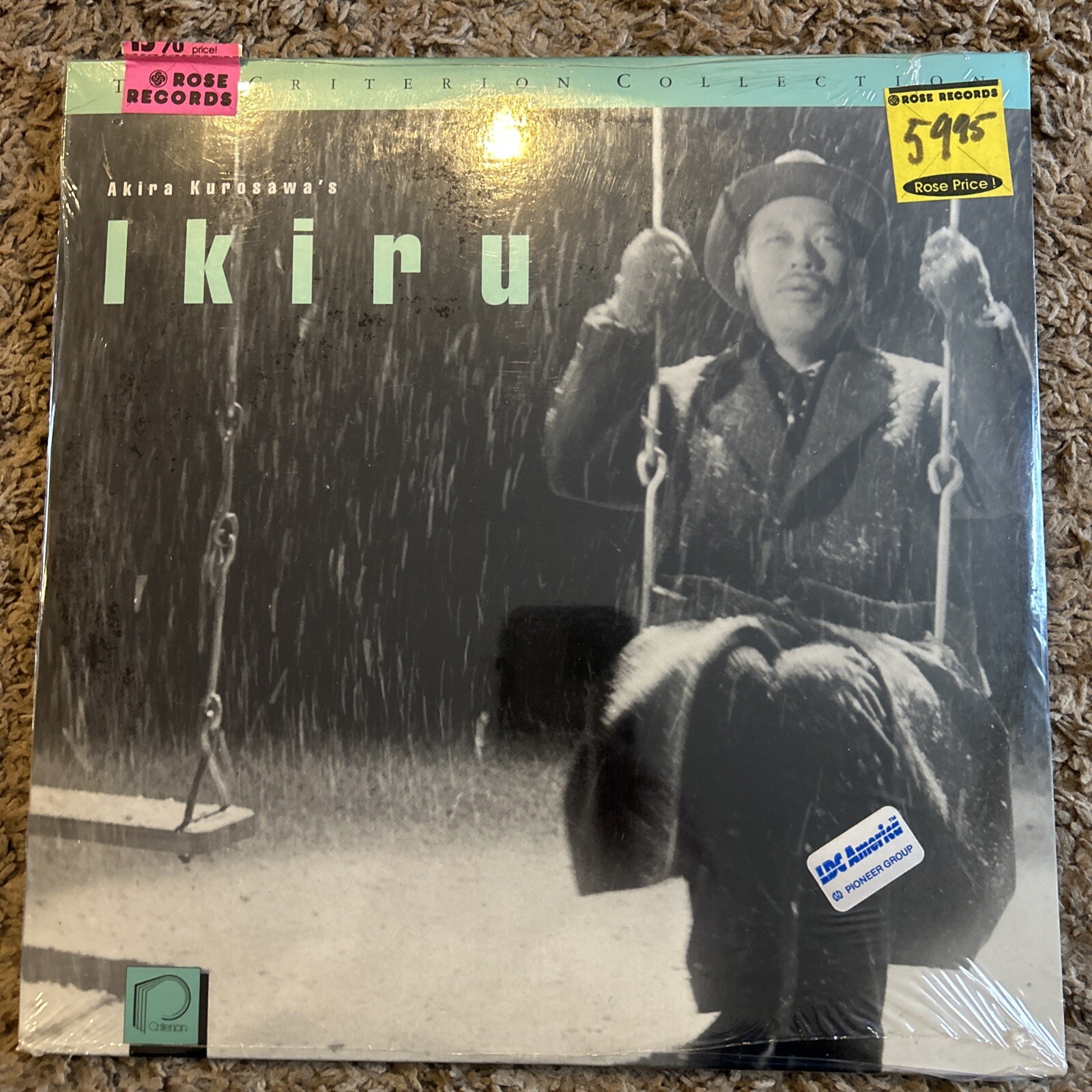Ikiru (1952) Akira Kurosawa / Criterion Collection #114 💿 LD Laserdisc CC1224L