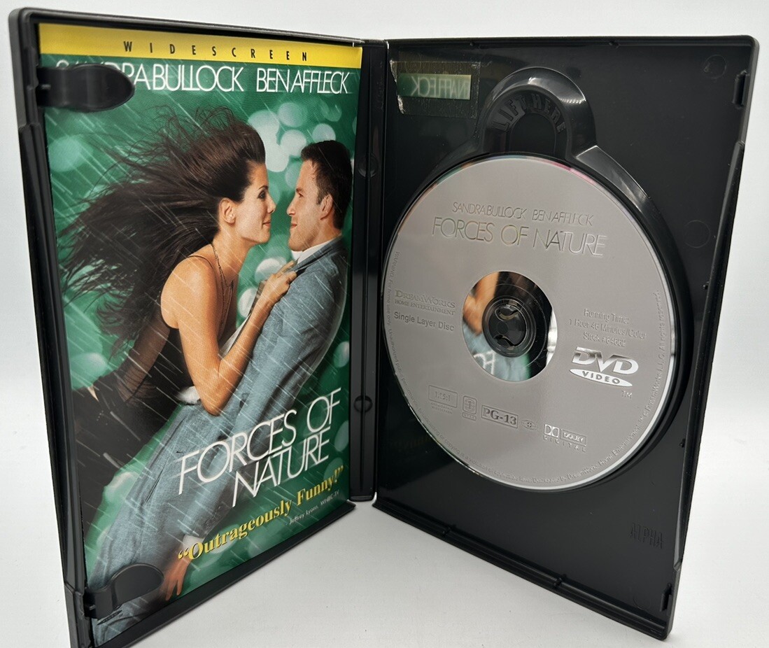 Forces Of Nature DVD Sandra Bullock Ben Affleck Ronny Cox Free Shipping 1999