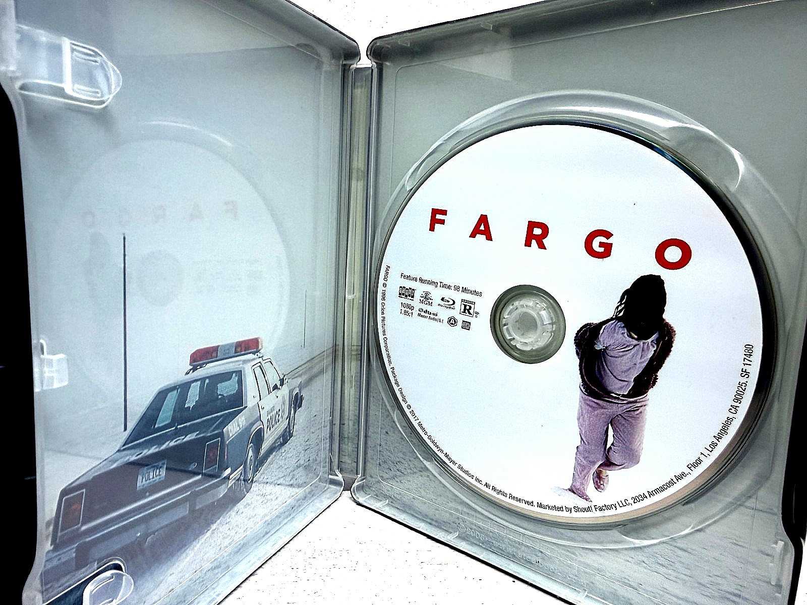Fargo 20th Anniversary Edition Blu-ray Steelbook Coen Brothers Shout Factory