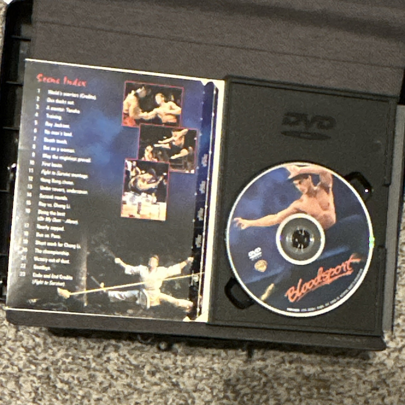 Bloodsport DVD Movie Tall/DVD Case – Jean-Claude Van Damme – Rated R