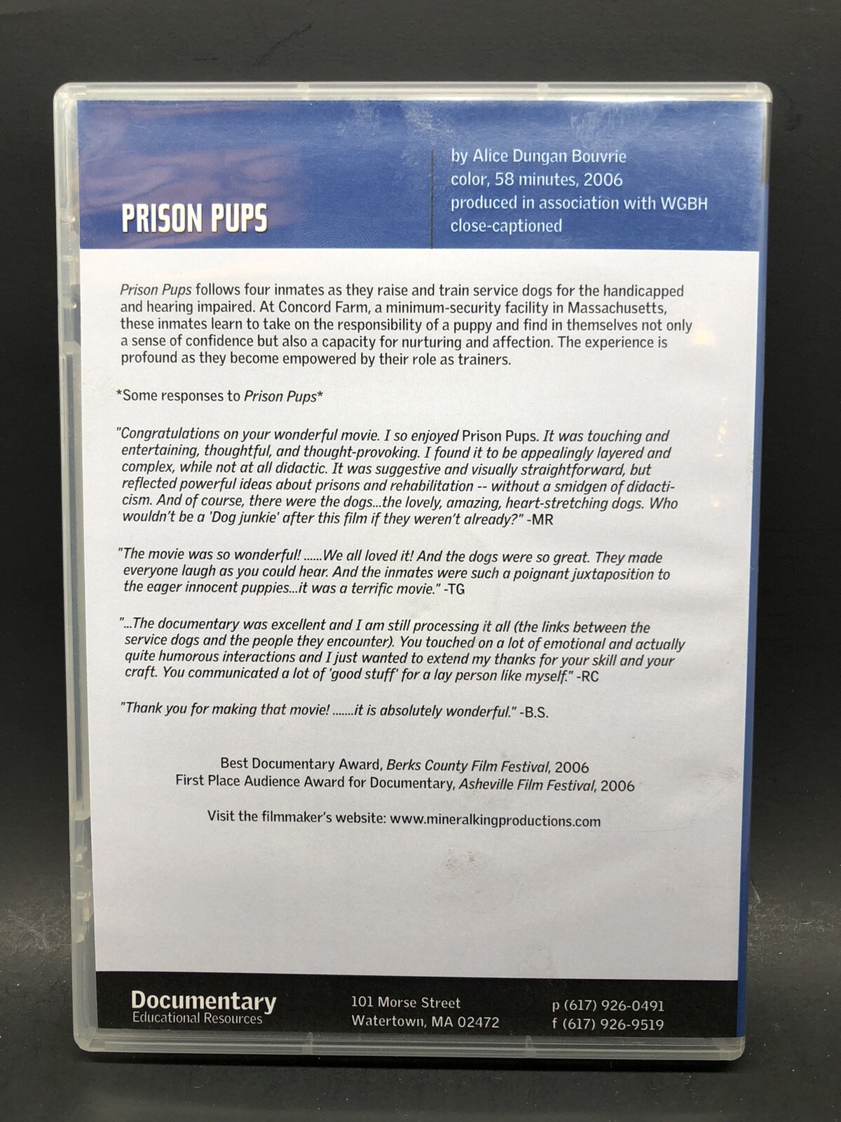 Prison Pups DVD | Alice Duncan Bouvrie | Preowned | 2006 | 58 Minutes