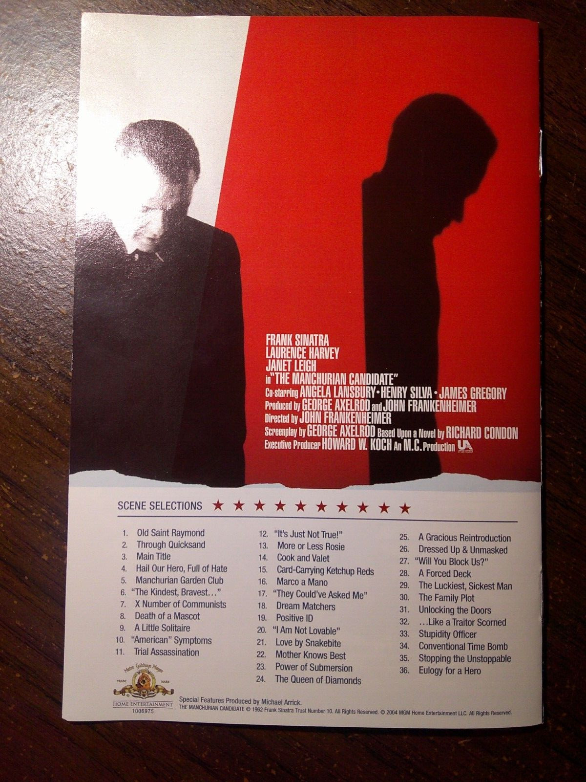 The Manchurian Candidate (LIKE NEW Production Notes/BOOKLET ONLY: No disc/case)