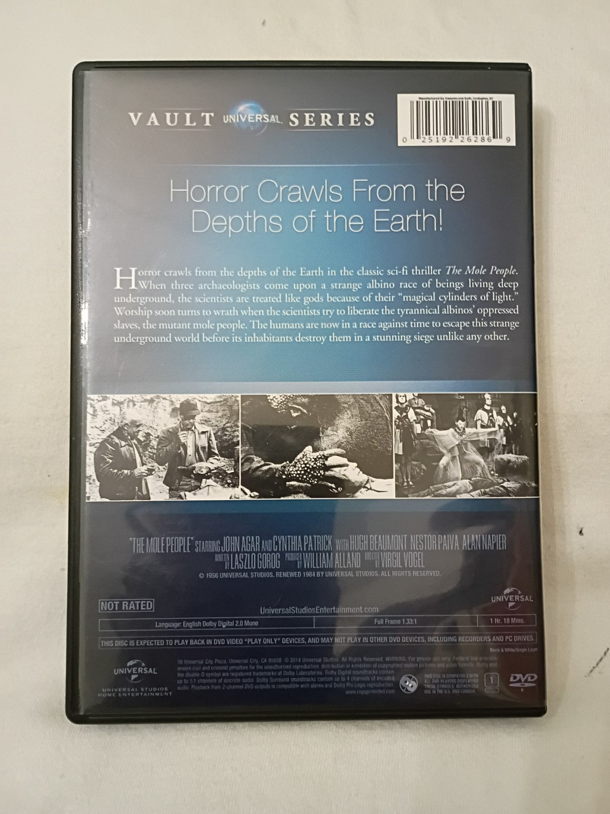 The Mole People Dvd Movie 1956 John Agar Cynthia Patrick