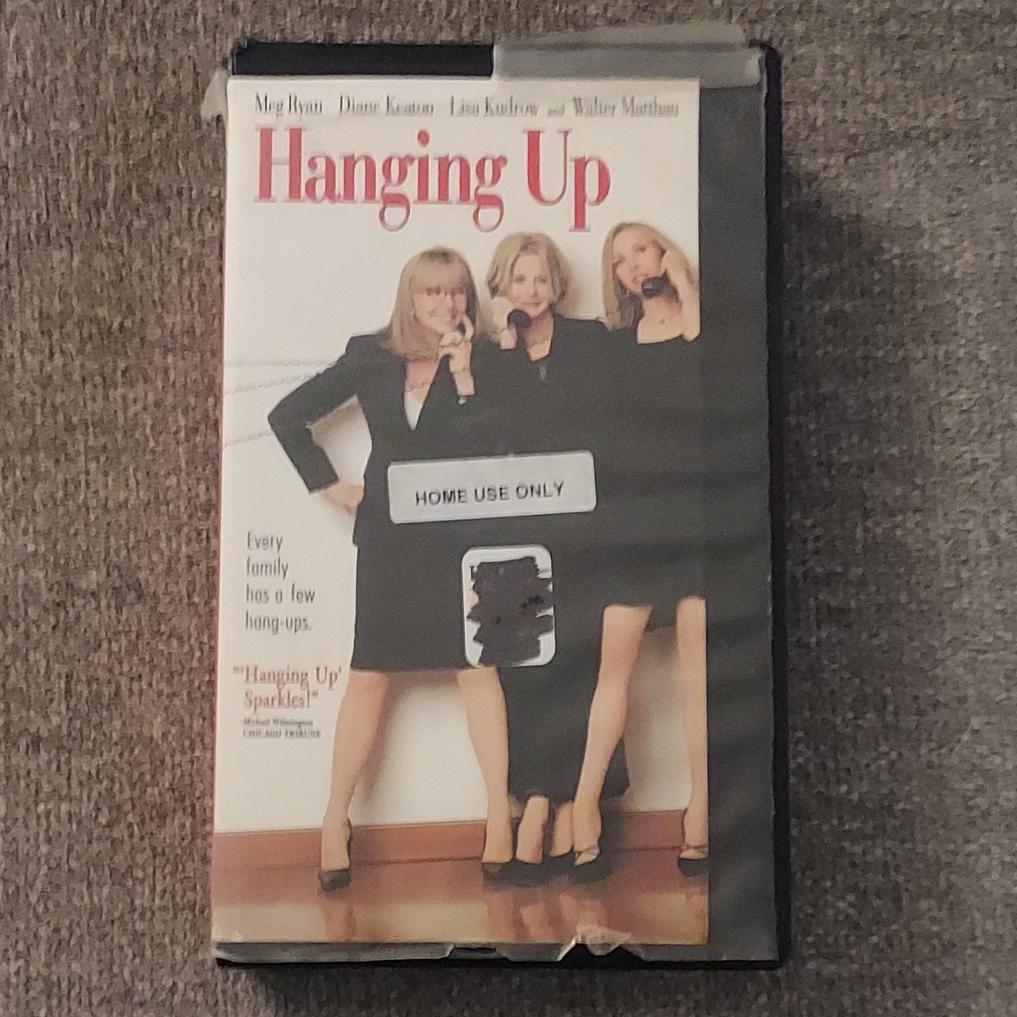Columbia Pictures Hanging Up VHS Comedy Home Use Only Meg Ryan Diane Keaton