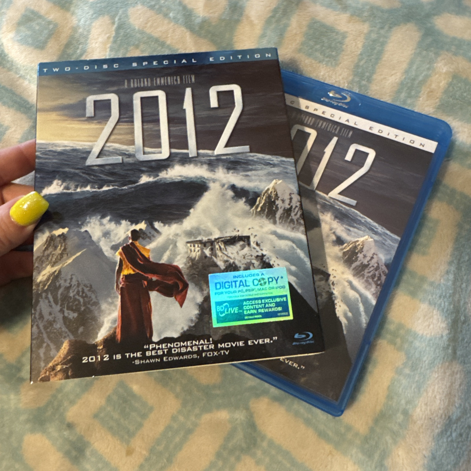 2012 Two-Disc Special Edition Blu-Ray w/ Slip Roland Emmerich John Cusack VG**