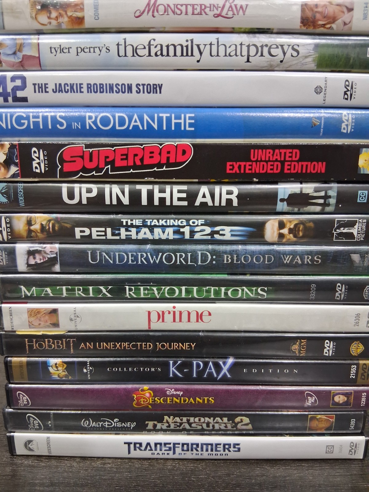 DVD Lot Of 18 Movies Various Genres Titles Actors