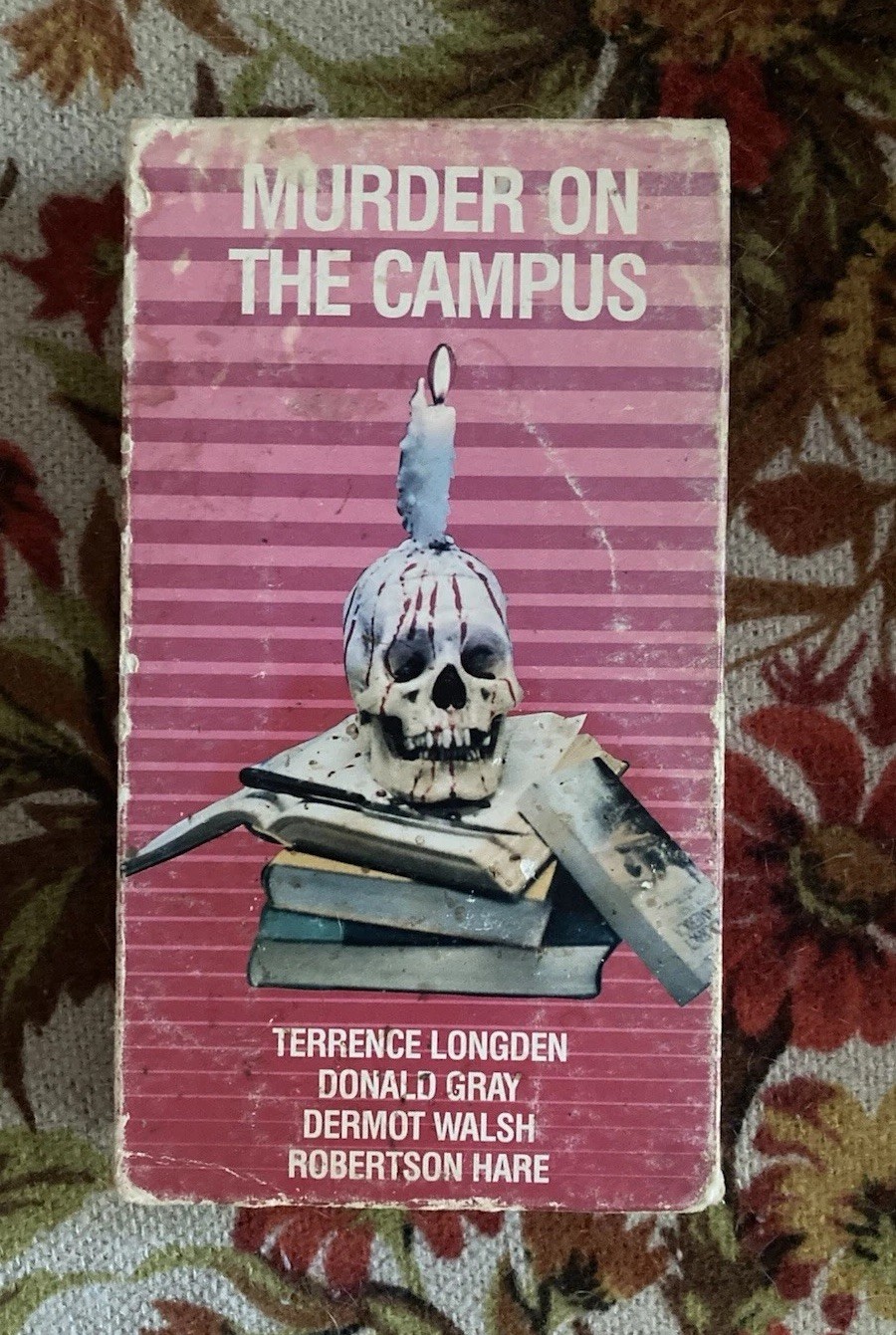 1962 MURDER ON CAMPUS VHS MOVIE ,Terrence Longden,Donald Gray W/Box