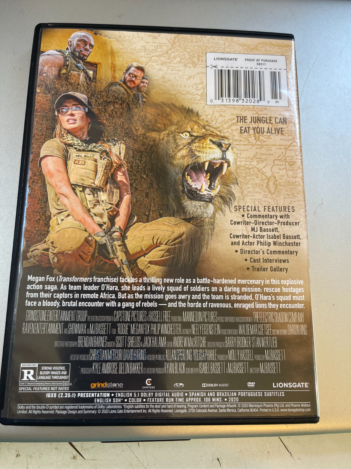 Rogue (DVD, Widescreen, 2020) Megan Fox ~ Philip Winchester