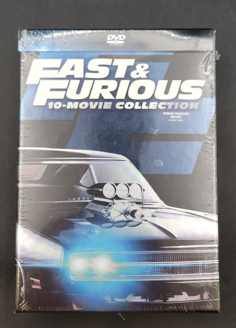 Fast and Furious 10-Movie Film 1-10 Collection DVD 10-Discs New Sealed