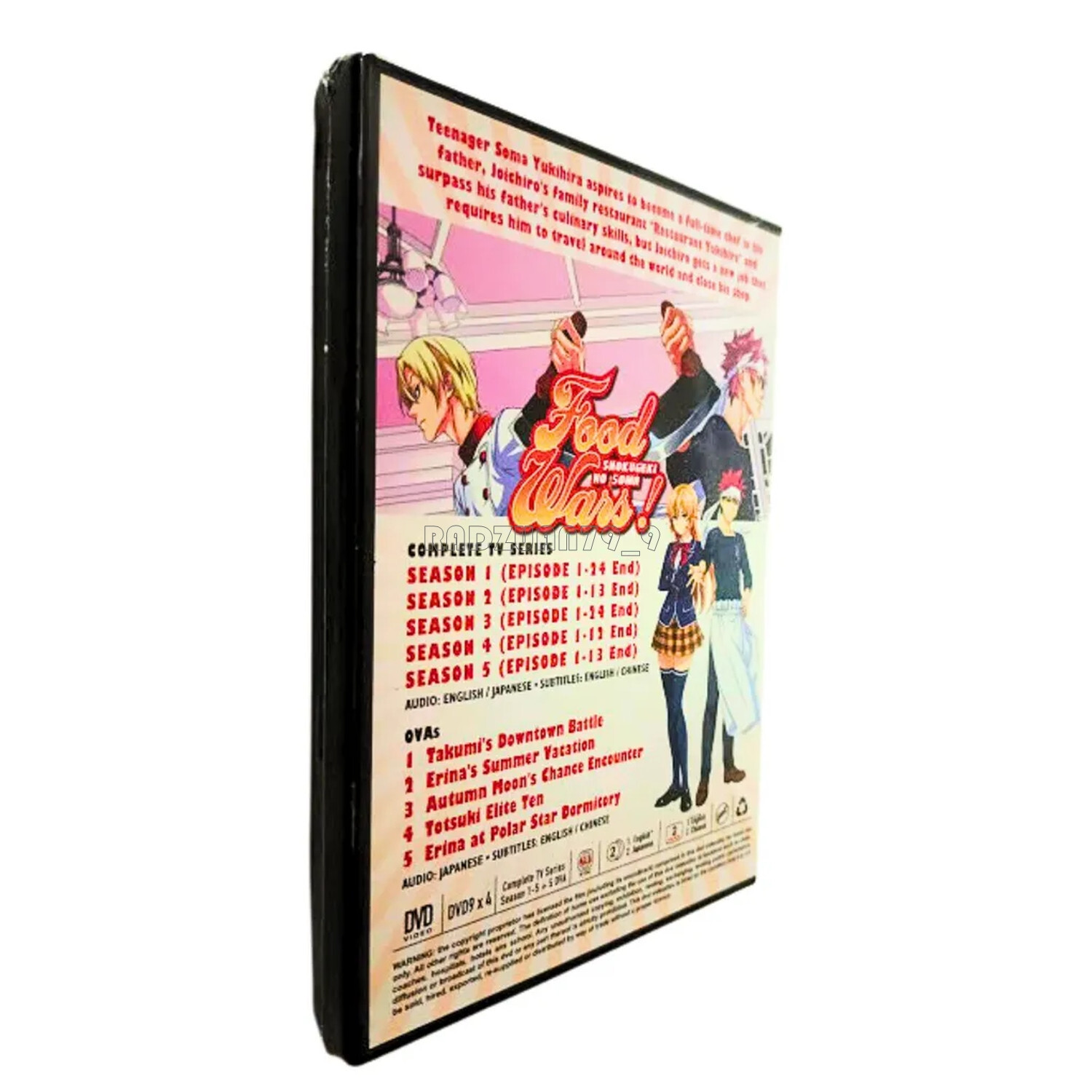 DVD Food Wars! Shokugeki No Soma Season 1-5 (Ep 1-86End) + 5 OVAs English Dubbed