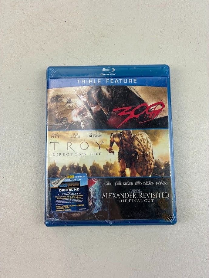 300 /Troy (Director’s Cut) /Alexander Revisited (The Final Cut) Blu-Ray NEW