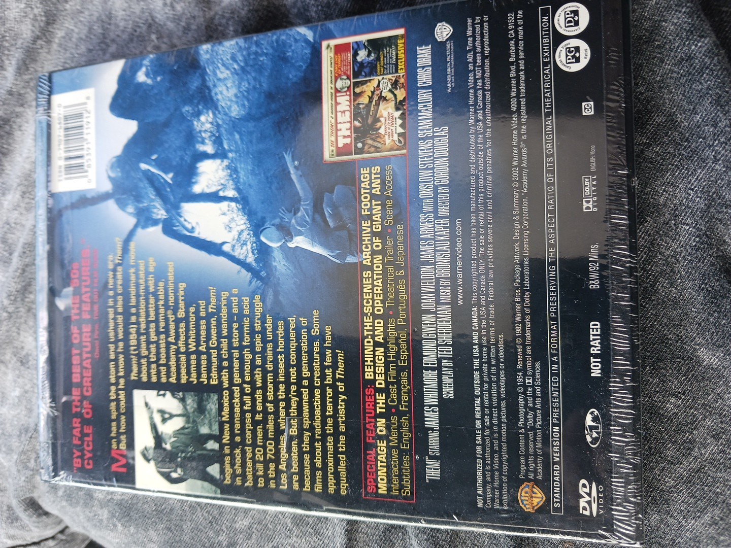 THEM – 1954 FILM – (2002) DVD Horror SCI-FI – Giant ANTS -Sealed NEW Tag