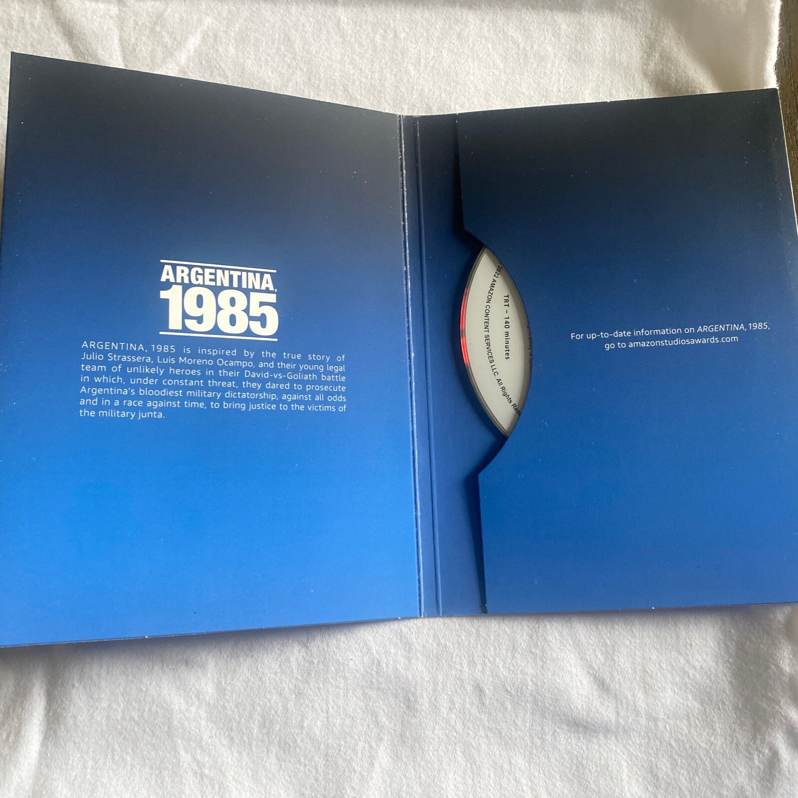 Argentina 1985 FYC DVD NEVER WATCHED MINT CONDITION.