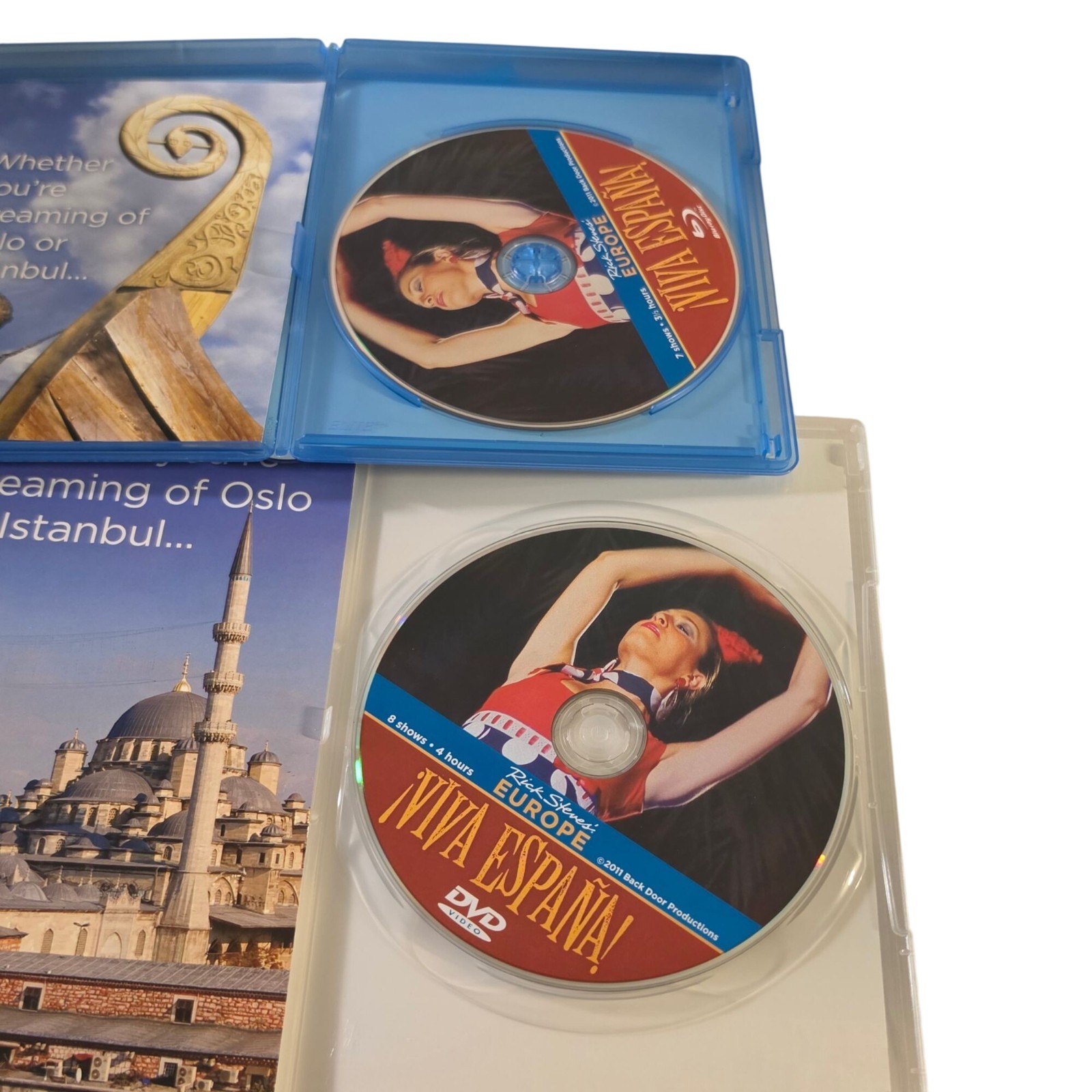 Rick Steves Europe Travel DVD Lot Christmas Mediterranean Spain England Europe