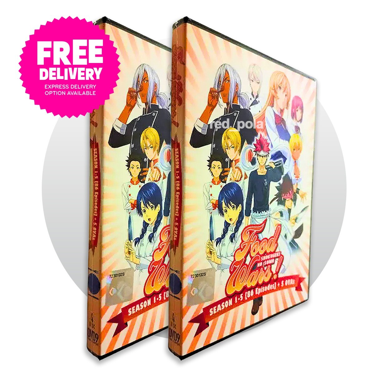 DVD Anime Food Wars! Shokugeki No Soma Complete Boxset Season 1-5 English Dub