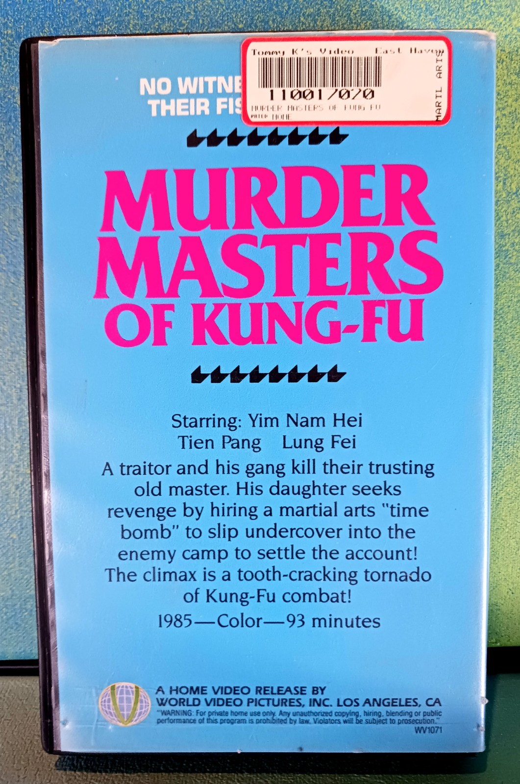 Murder Masters Of Kung-Fu VHS RARE CULT CLASSIC 1985 93min Tested w Screen Grabs