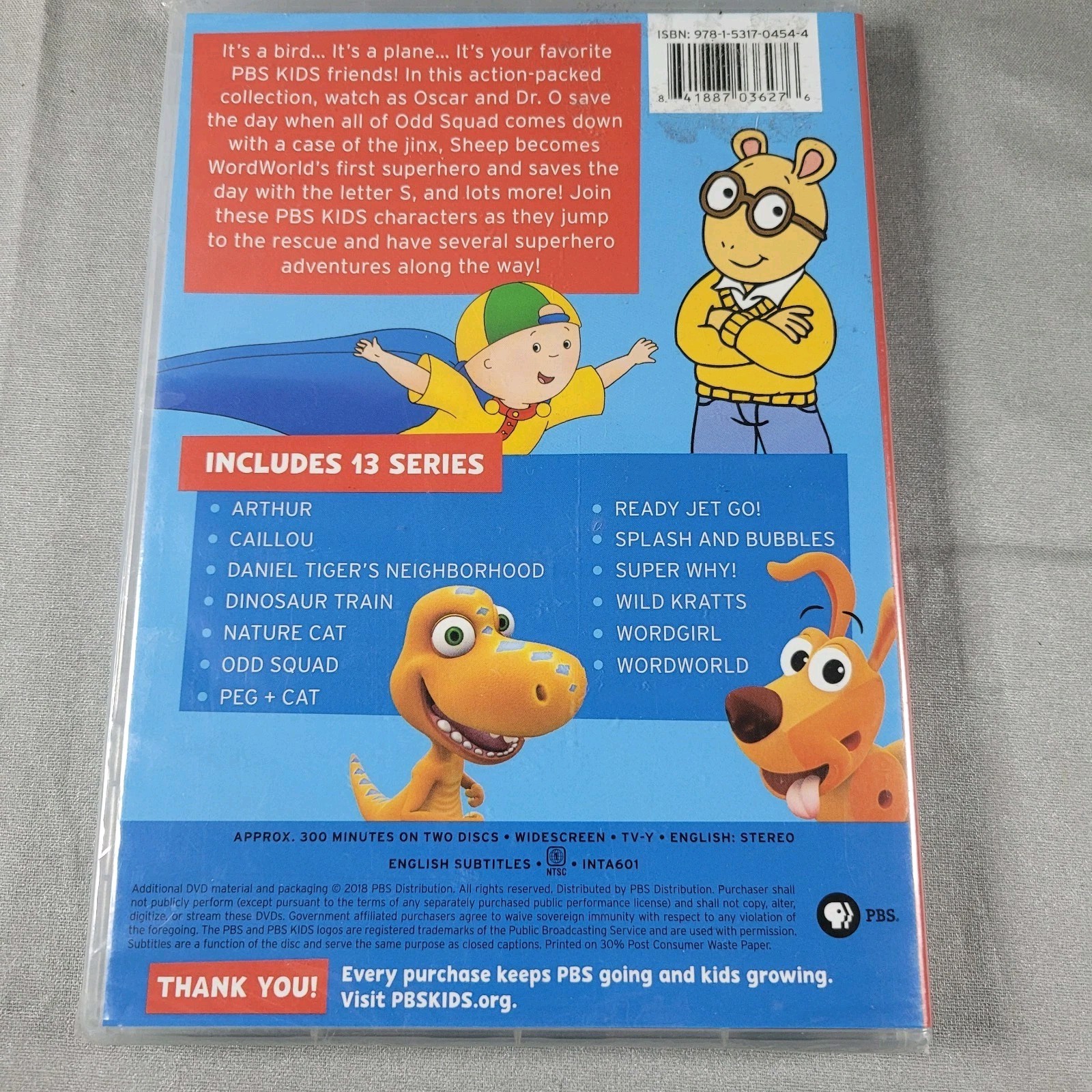 20 Incredible Tales PBS Kids DVD Approx 300 Mins Widescreen Brand New Sealed