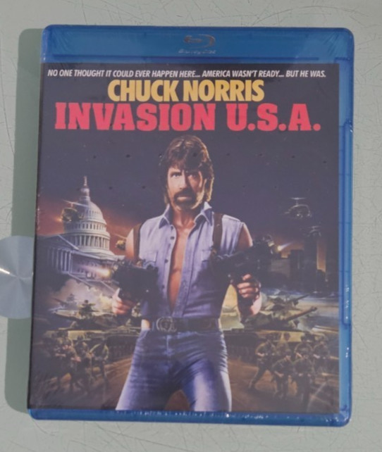 chuck norris INVASION USA U.S.A. billy drago / mitzi kapture BLU RAY NEW shout