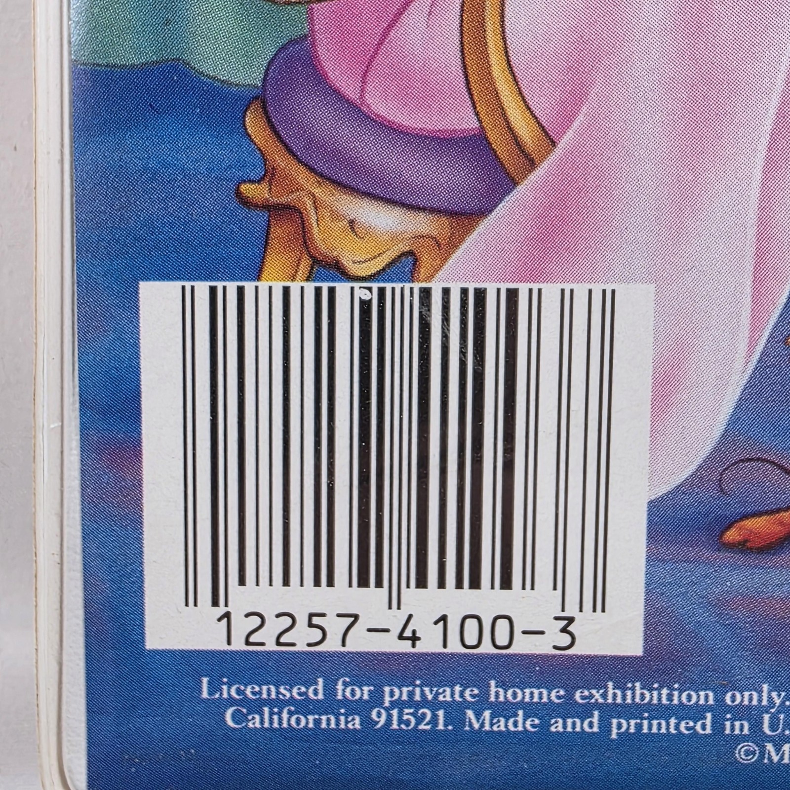 Vintage Walt Disney Cinderella VHS Tape The Classics Animated Movie Kids 76 Min
