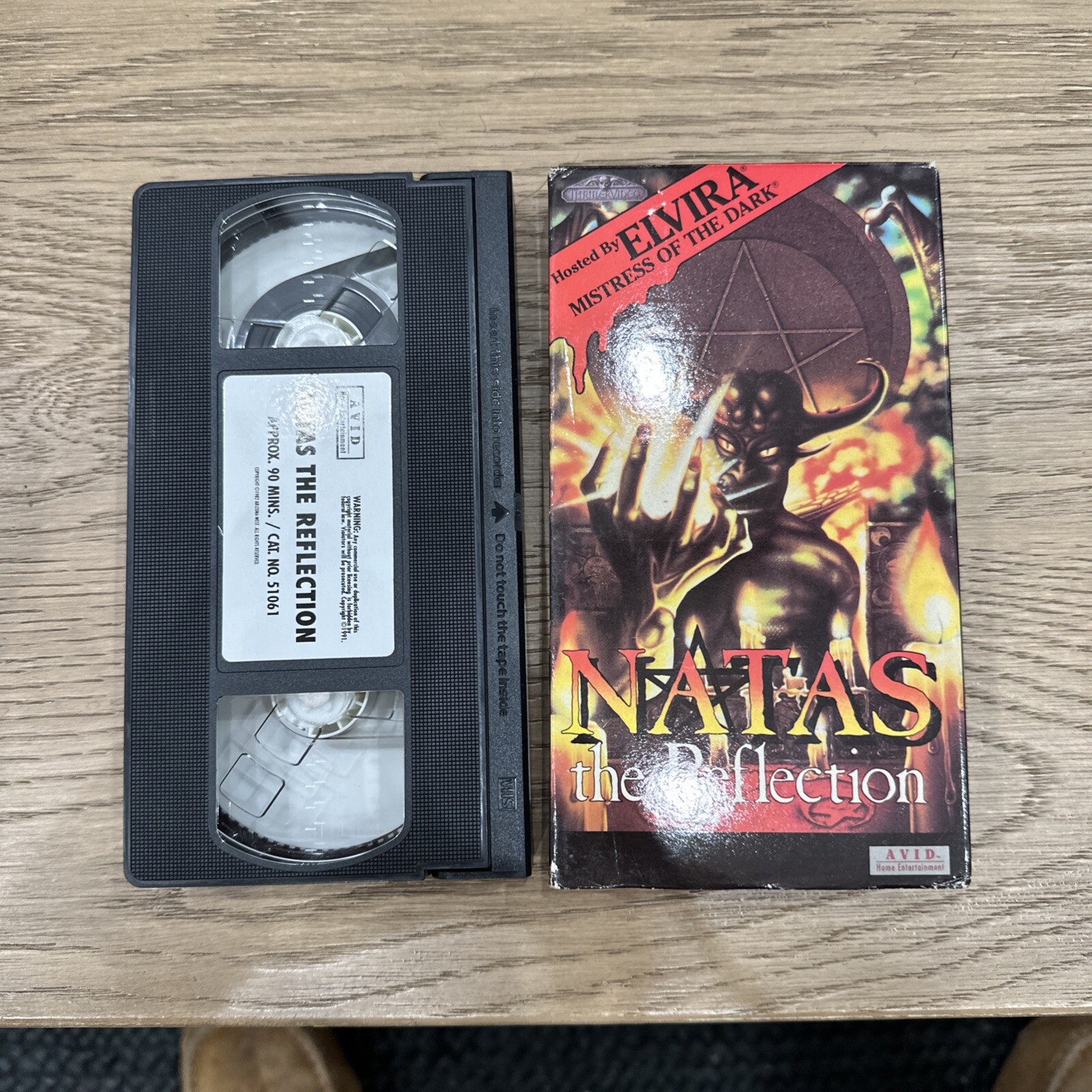 NATAS THE REFLECTION Thriller Video VHS Horror Hosted By ELVIRA
