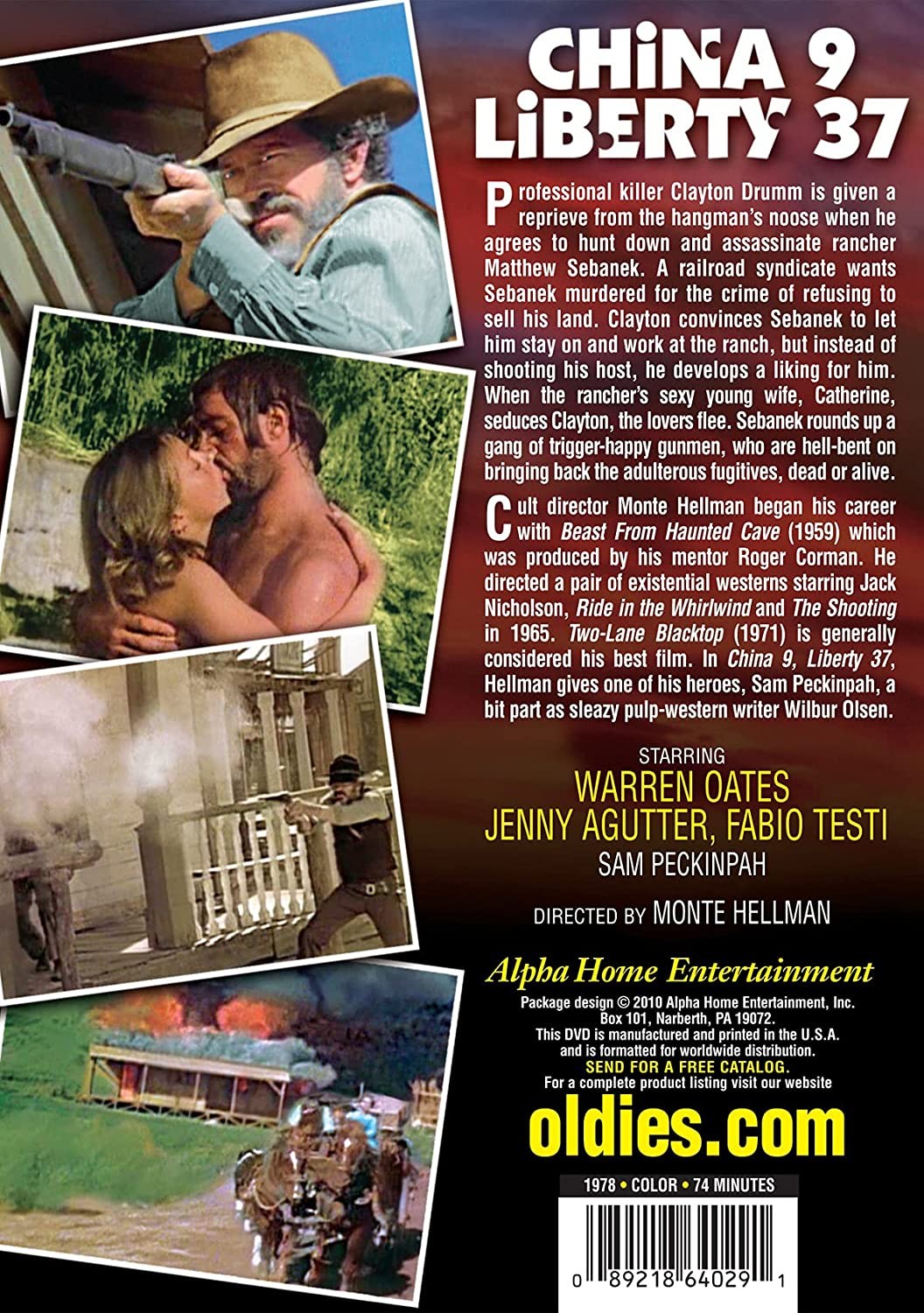 China 9, Liberty 37 (DVD) Fabio Testi Jenny Agutter Sam Peckinpah Warren Oates