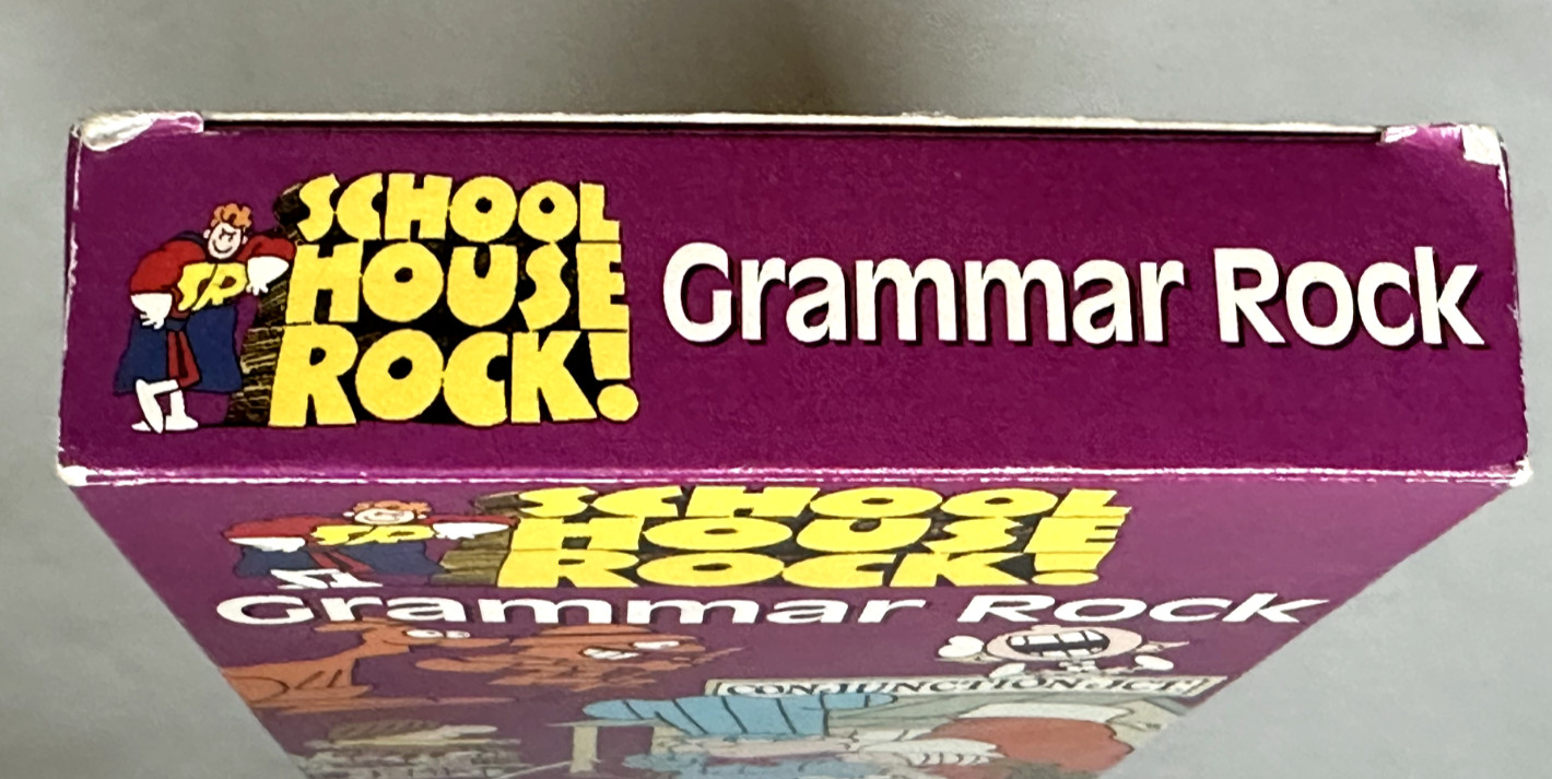 Schoolhouse Rock – Grammar Rock (VHS, 1995) Hi-Fi Stereo / Closed Caption