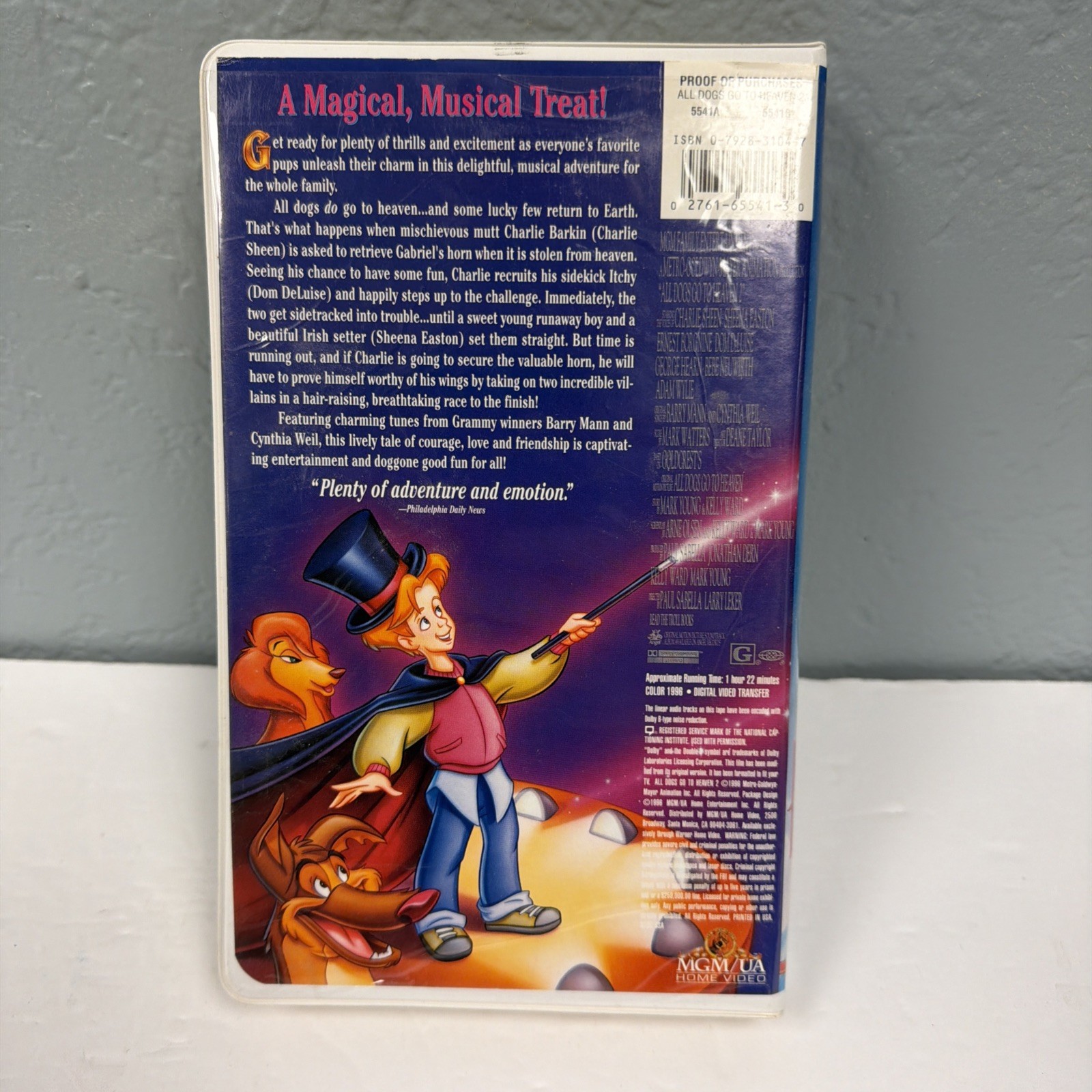 All Dogs Go to Heaven 2 VHS 1996 Movie Video Clam Shell Family Entertainment