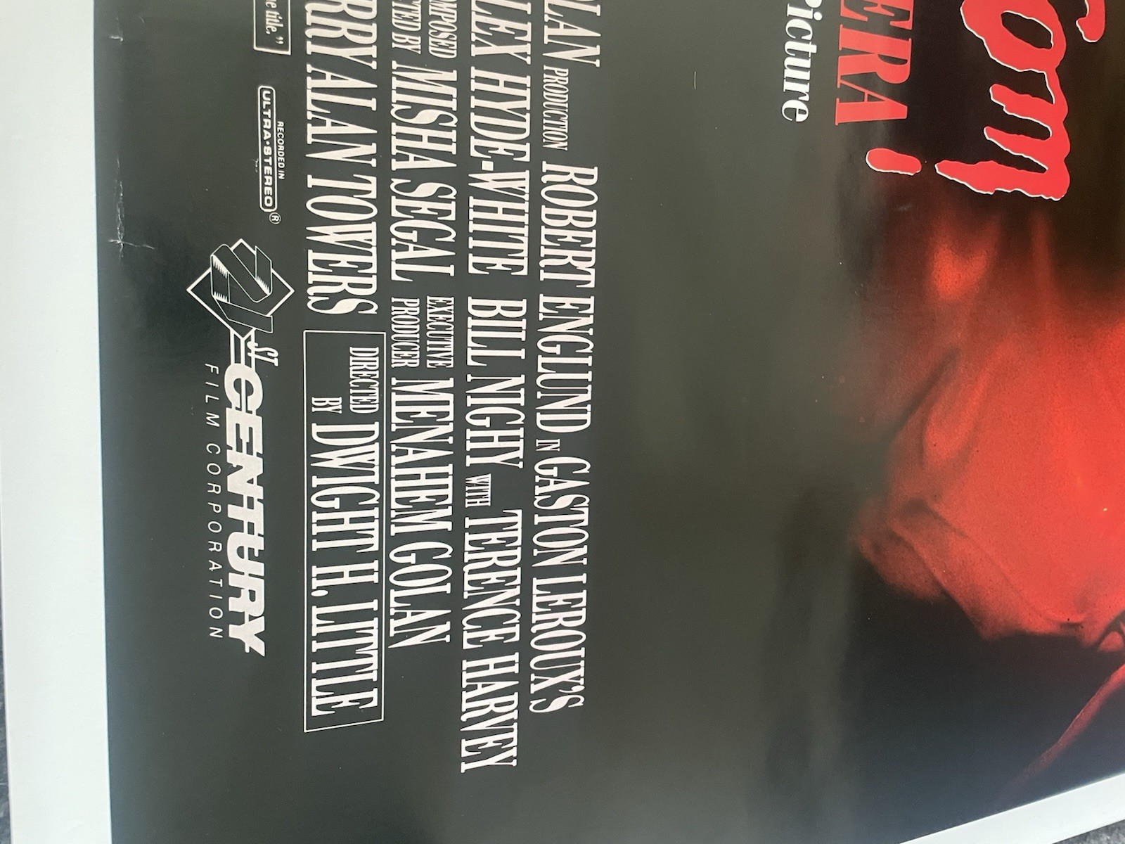 The Phantom of the Opera Robert Englund US One Sheet Original Poster