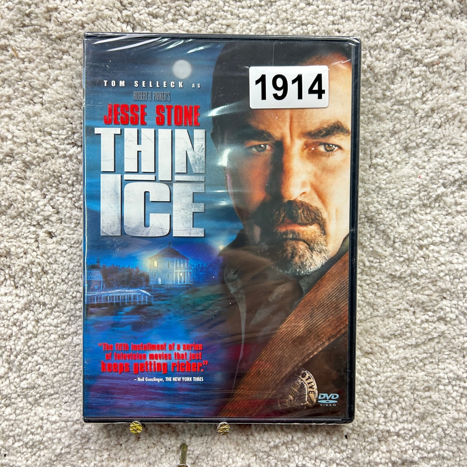 Jesse Stone: Thin Ice DVD 2009 Tom Selleck Robert Harmon 88 Min Mystery