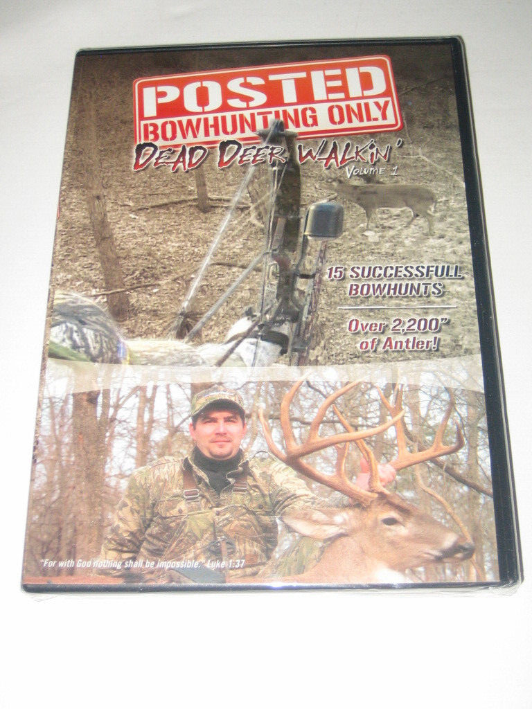 Posted Bowhunting Only Dead Deer Walkin’ Volume 1 DVD NEW