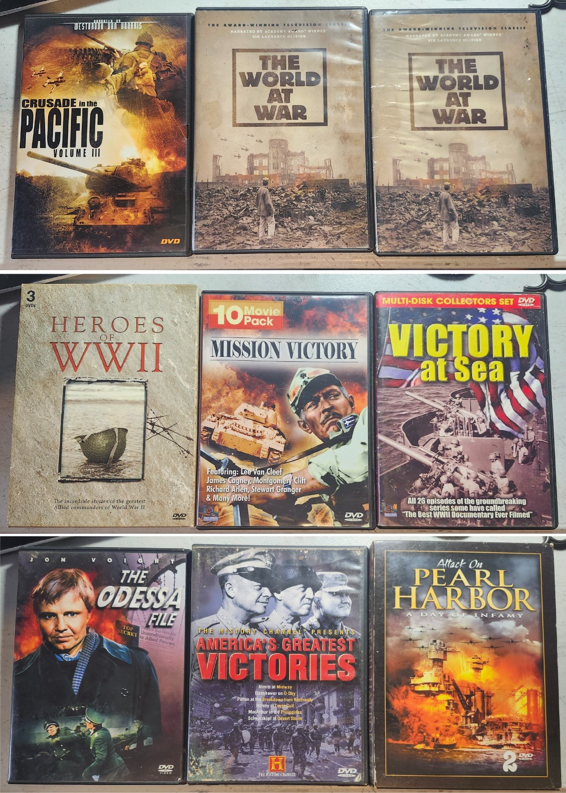 Lot 17 DVD Classic Military War Documentary & Movies (4 Sealed NEW)