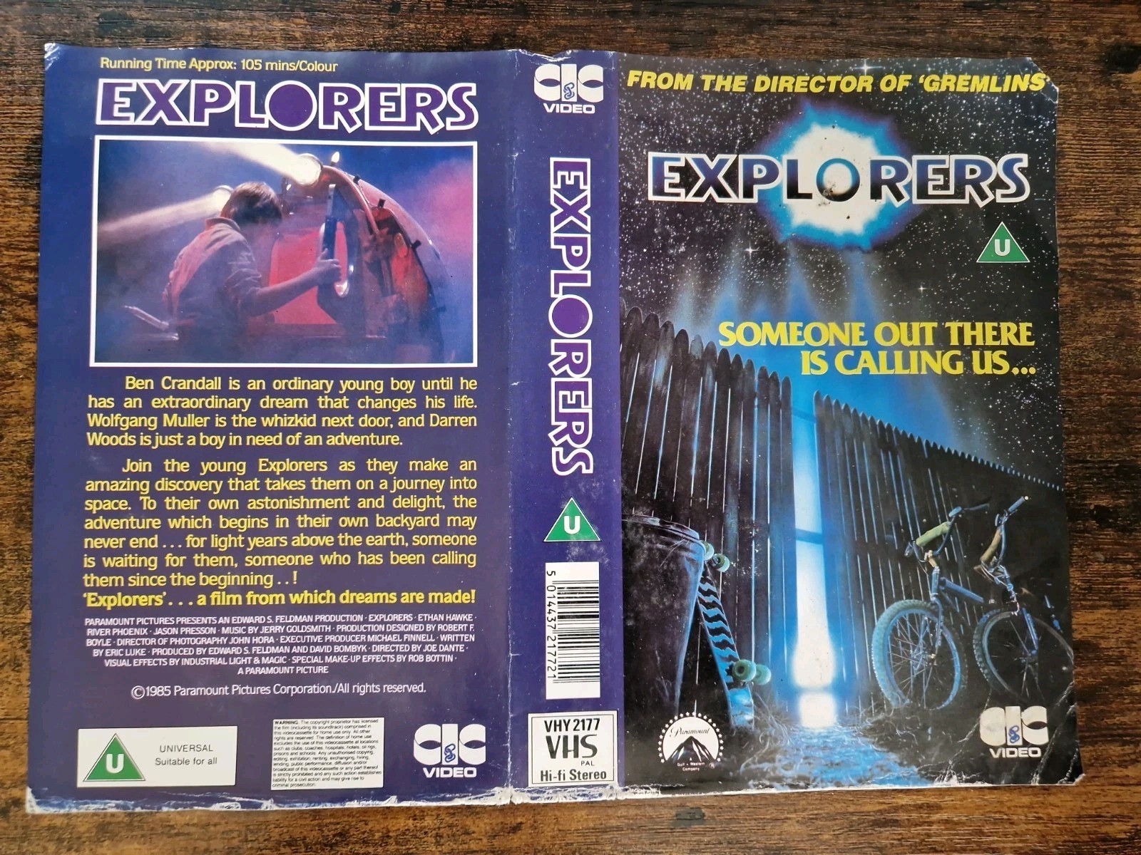 EXPLORERS – VHS BIG BOX ***SLEEVE ONLY*** CIC VIDEO – ETHAN HAWKE