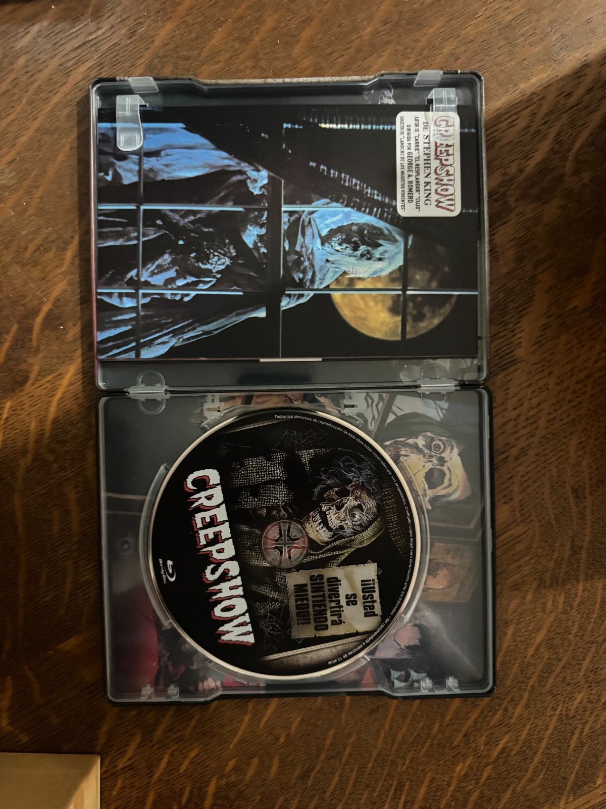 CREEPSHOW BLU RAY STEELBOOK REGION B SPAIN USED